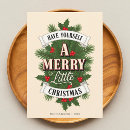 Search for merry little christmas cards Retro