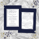 Search for we tied the knot wedding invitations Navy blue