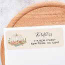 Search for rustic country return address labels Pumpkin