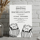 Search for groom stag party invitations Cheers and beers