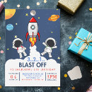 Search for boys space birthday invitations Galaxy