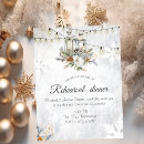 Search for snowflakes rehearsal dinner invitations String lights