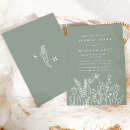Search for green wedding invitations Calligraphy