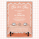 Search for vintage tea birthday invitations Tea for two