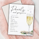 Search for pearl bridal shower invitations Elegant calligraphy script