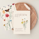 Search for flowers hens party invitations Wildflower