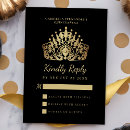 Search for 15th rsvp cards Princess tiara crown