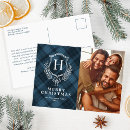 Search for monogrammed christmas cards Gingham