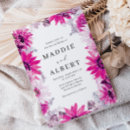 Search for magenta floral wedding invitations Bold