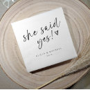 Search for she said yes napkins Minimalist