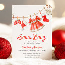 Search for santa baby shower invitations Minimal
