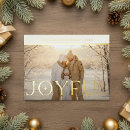 Search for gold christmas cards Joyful