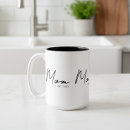 Search for script font mugs Black white
