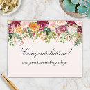Search for wedding congratulation postcards Floral
