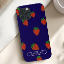 Search for strawberries iphone cases Blue