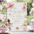 Search for ballerina birthday invitations Pink bow