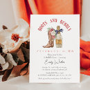 Search for boots and bubbly bridal shower invitations Rustic