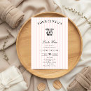 Search for striped baby shower invitations Vintage