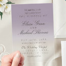 Search for purple ombre wedding invitations Gradient