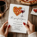 Search for pizza rehearsal dinner invitations The perfect pair