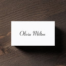 Search for handwriting business cards Elegant