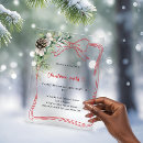 Search for pine invitations Red