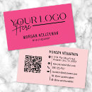 Search for pinks business cards Employee