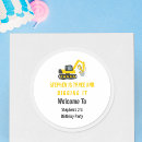 Search for construction invitation stickers Digger