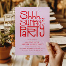 Search for shhh surprise party invitations Minimalist
