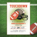 Search for vintage football invitations Touchdown
