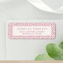 Search for pink leopard return address labels Trendy