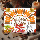 Search for gobble gobble postcards Fall colours