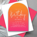 Search for orange birthday invitations Trendy