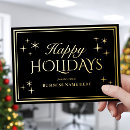 Search for elegant black business christmas cards Modern