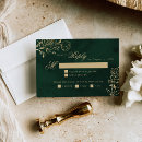 Search for emerald green and gold wedding rsvp cards Calligraphy