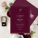 Search for classic monogram wedding invitations Trendy