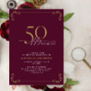 Search for burgundy and gold birthday invitations Modern