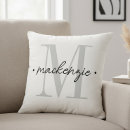 Search for black and white cushions Modern monogram