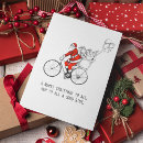 Search for cycling christmas cards Santa claus