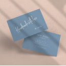 Search for handmade with love business cards Black and white
