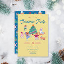 Search for ice skating seasonal invitations Watercolor