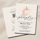 Search for little pumpkin baby shower invitations Autumn fall