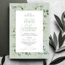 Search for greenery wedding invitations Rustic