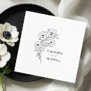 Search for floral wedding napkins Minimalist