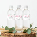 Search for bridal shower water bottle labels Peonies