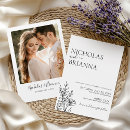 Search for black and white photo invitations Traditional