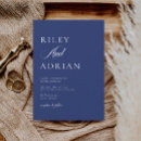 Search for cobalt blue wedding invitations Minimalist