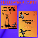 Search for creepy halloween invitations Orange and black