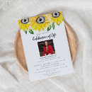 Search for sunflower celebration of life invitations Elegant