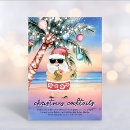 Search for luau christmas invitations Santa on the beach